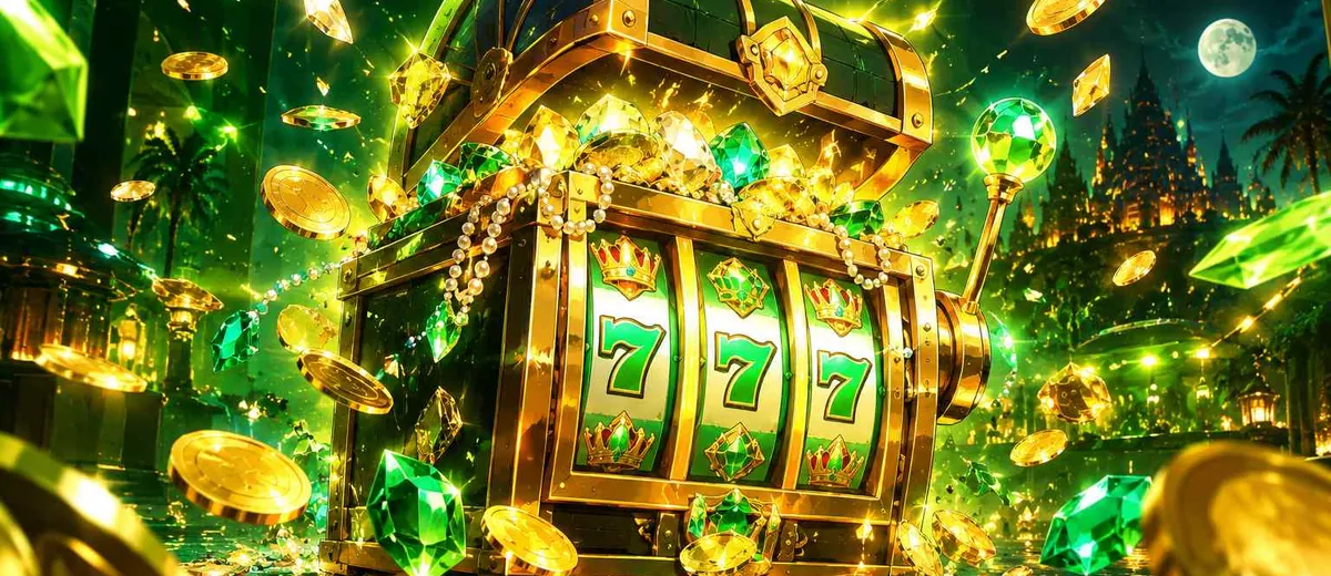 Ilustrasi slot machine and golden casino — panduan Situs Moba4d Moba4d
