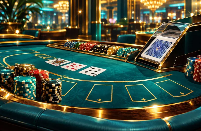 Blackjack table and casino chips dalam konteks Slot Premium Gacor Moba4d
